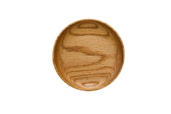 Nizam Yuvarlak Servis Tabağı - Doğal Masif Ahşap