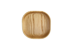 Mizan Kare Servis Tabağı - Doğal Masif Ahşap