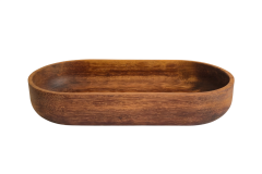 Bade Oval Kase - Doğal Masif Ahşap