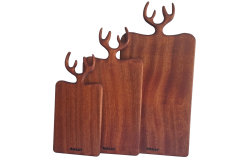 Maral Kesme Tahtası Seti - Doğal Masif Ahşap