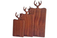 Maral Kesme Tahtası Seti - Doğal Masif Ahşap