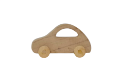 Micro 01 Oyuncak Araç - Doğal Masif Ahşap