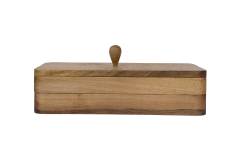 Buse Mücevher Kutusu - Doğal Masif Ahşap