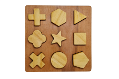 Geometrik Bul-Tak  - Doğal Masif Ahşap